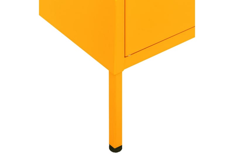 Oppbevaringsskap sennepsgul 80x35x101,5 cm stål - Gul - Oppbevaring - Skap - Oppbevaringsskap - Omkledningsskap