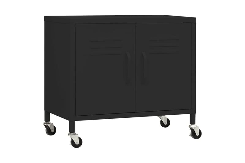 Oppbevaringsskap svart 60x35x49 cm stål - Svart - Oppbevaring - Skap - Oppbevaringsskap - Omkledningsskap