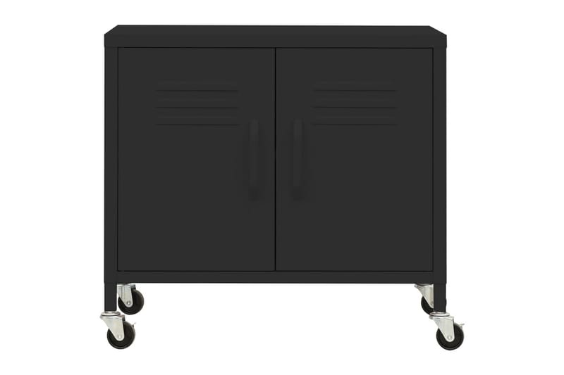 Oppbevaringsskap svart 60x35x49 cm stål - Svart - Oppbevaring - Skap - Oppbevaringsskap - Omkledningsskap
