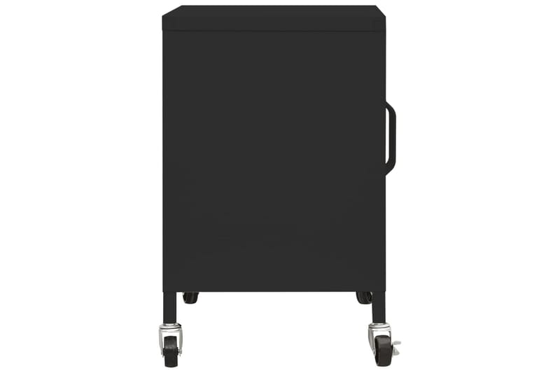 Oppbevaringsskap svart 60x35x49 cm stål - Svart - Oppbevaring - Skap - Oppbevaringsskap - Omkledningsskap