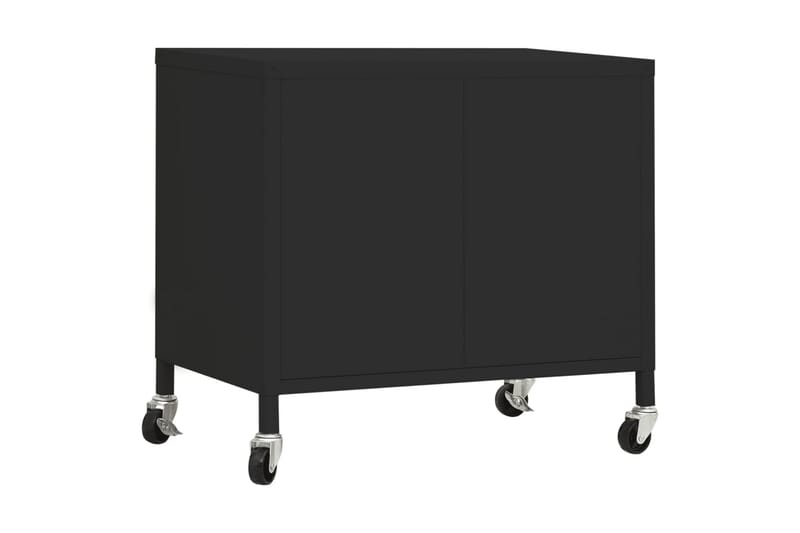 Oppbevaringsskap svart 60x35x49 cm stål - Svart - Oppbevaring - Skap - Oppbevaringsskap - Omkledningsskap