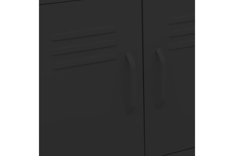 Oppbevaringsskap svart 60x35x49 cm stål - Svart - Oppbevaring - Skap - Oppbevaringsskap - Omkledningsskap
