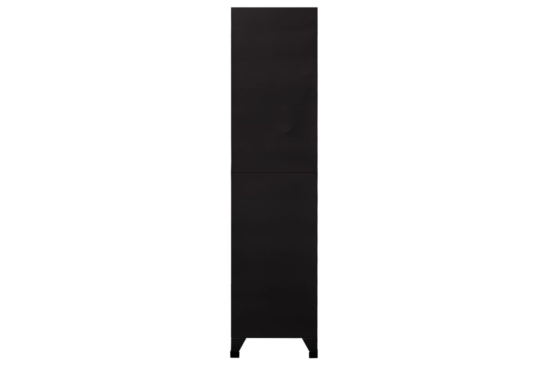 Oppbevaringsskap svart 90x45x180 cm stål - Svart - Oppbevaring - Skap - Oppbevaringsskap - Omkledningsskap