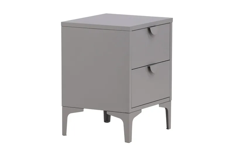 Piring Skapkommode med to skuffer 45x40x52 cm, Lysegrå