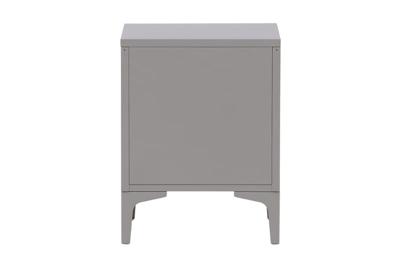 Piring Skapkommode med to skuffer 45x40x52 cm - Lysegrå - Oppbevaring - Skap - Oppbevaringsskap