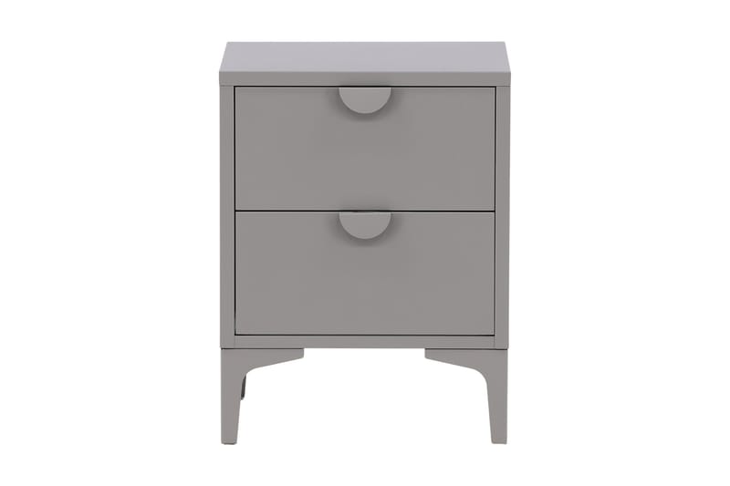 Piring Skapkommode med to skuffer 45x40x52 cm - Lysegrå - Oppbevaring - Skap - Oppbevaringsskap