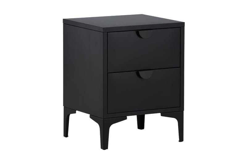 Piring Skapkommode med to skuffer 45x40x52 cm, Sort