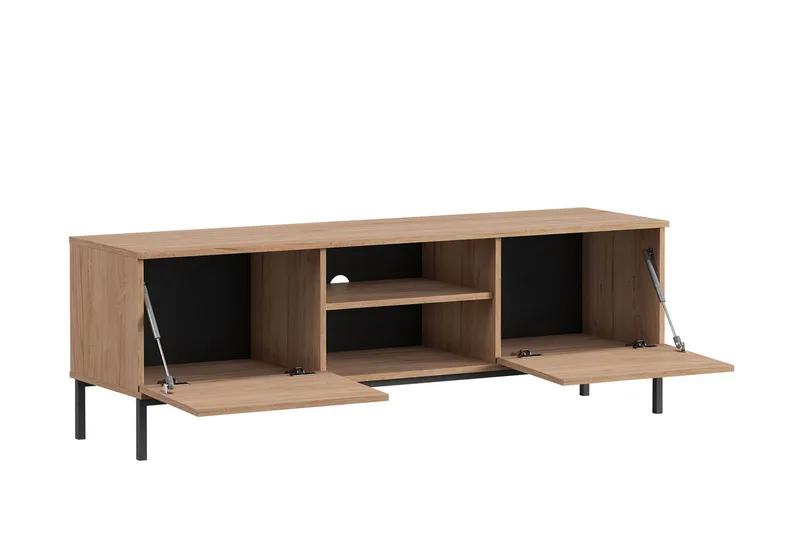 Querty Skapkommode 150x50x41 cm - Natur/Svart - Oppbevaring - Skap - Oppbevaringsskap