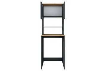 Ramdev Highboard - Valnøtt/Antrasitt - Hus & oppussing - Kjøkken & bad - Baderom - Baderomsmøbler & baderomsinnredning - Servantskap & kommode