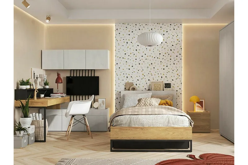 Rathmore Highboard Ljusgrå - Oppbevaring - Skap - Oppbevaringsskap