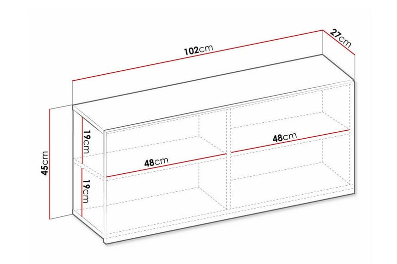 Rathmore Highboard NO_BRAND Light brown - Oppbevaring - Skap - Oppbevaringsskap