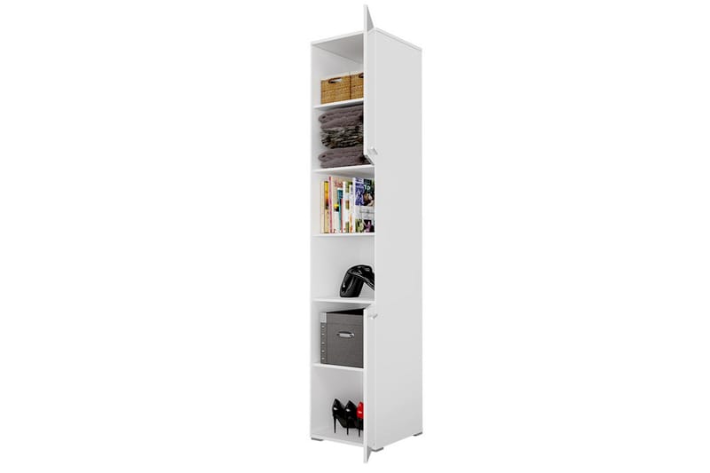 Rauk Förvaringsskåp 45 cm NO_BRAND White High gloss 45x46x217 - Oppbevaring - Skap - Oppbevaringsskap