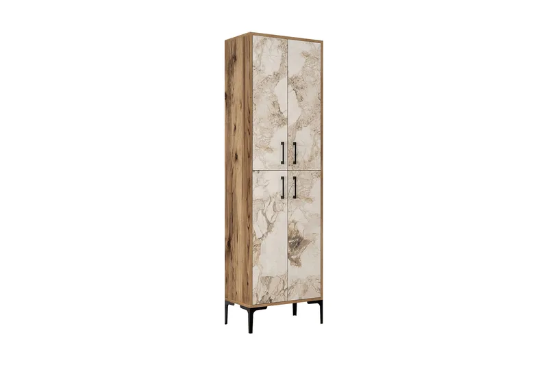 Retzow Highboard 60x35 cm, Brun/Hvit