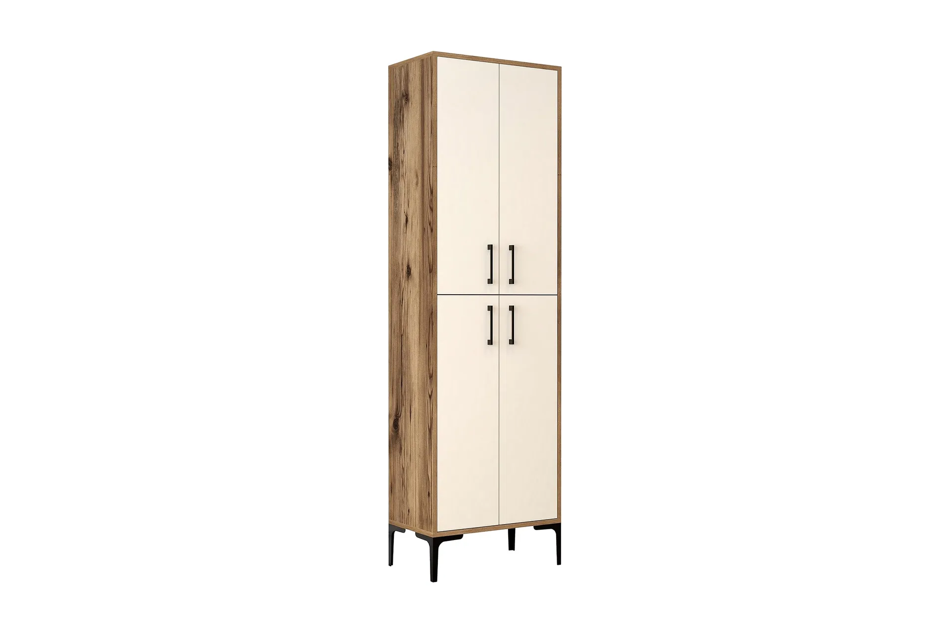 Retzow Highboard 60x35 cm - Mørkebrun/Beige