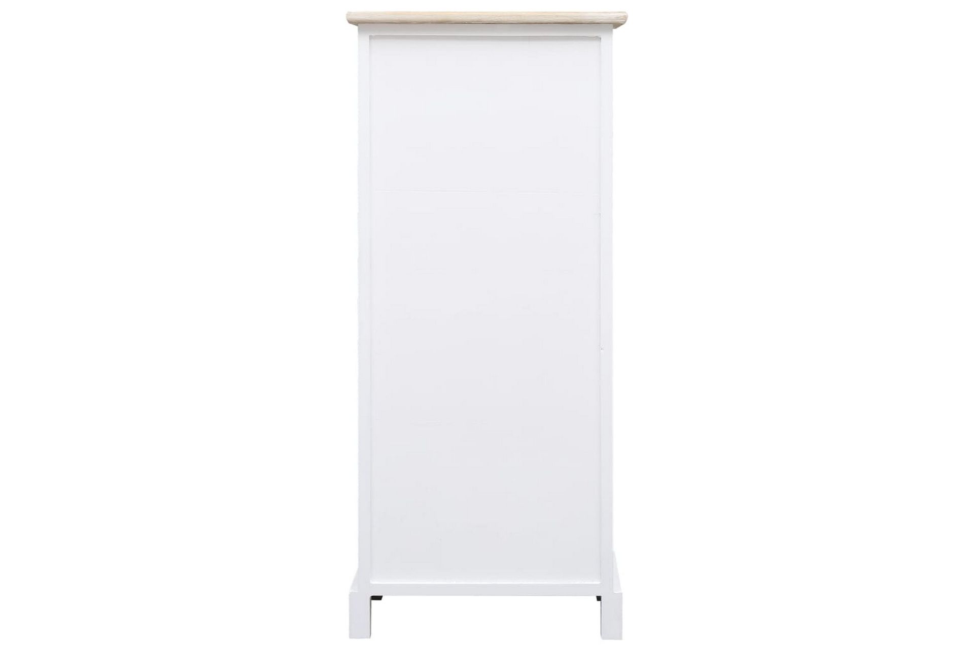Sideskap 38x28x86 cm keisertre - Hvit - Oppbevaring - Skap - Oppbevaringsskap