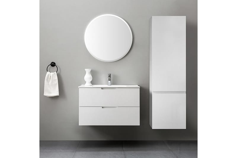 Sideskap Bathlife Euphoria Hvit - MDF - Oppbevaring - Skap - Oppbevaringsskap