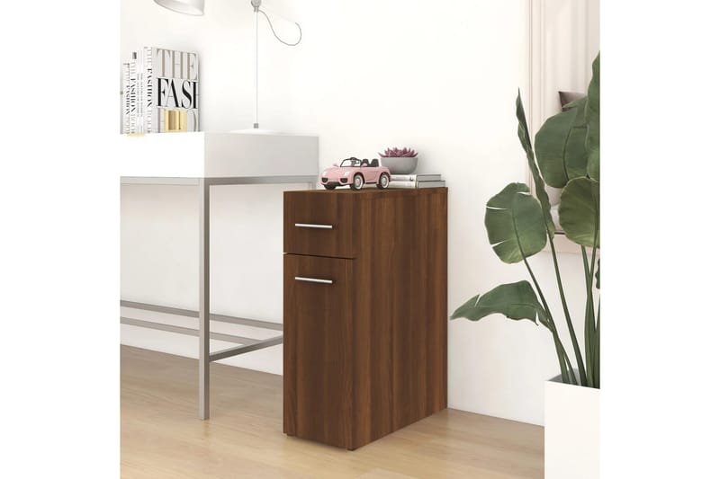 beBasic Apotekskap brun eik 20x45,5x60 cm konstruert tre - Brun - Oppbevaring - Skap - Oppbevaringsskap - Sikkerhetsskap - Medisinskap