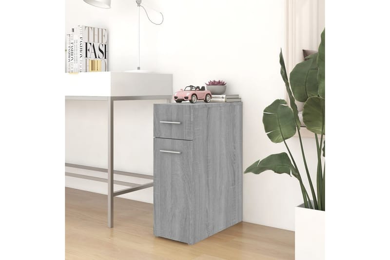 beBasic Apotekskap grå sonoma 20x45,5x60 cm konstruert tre - GrÃ¥ - Oppbevaring - Skap - Oppbevaringsskap - Sikkerhetsskap - Medisinskap