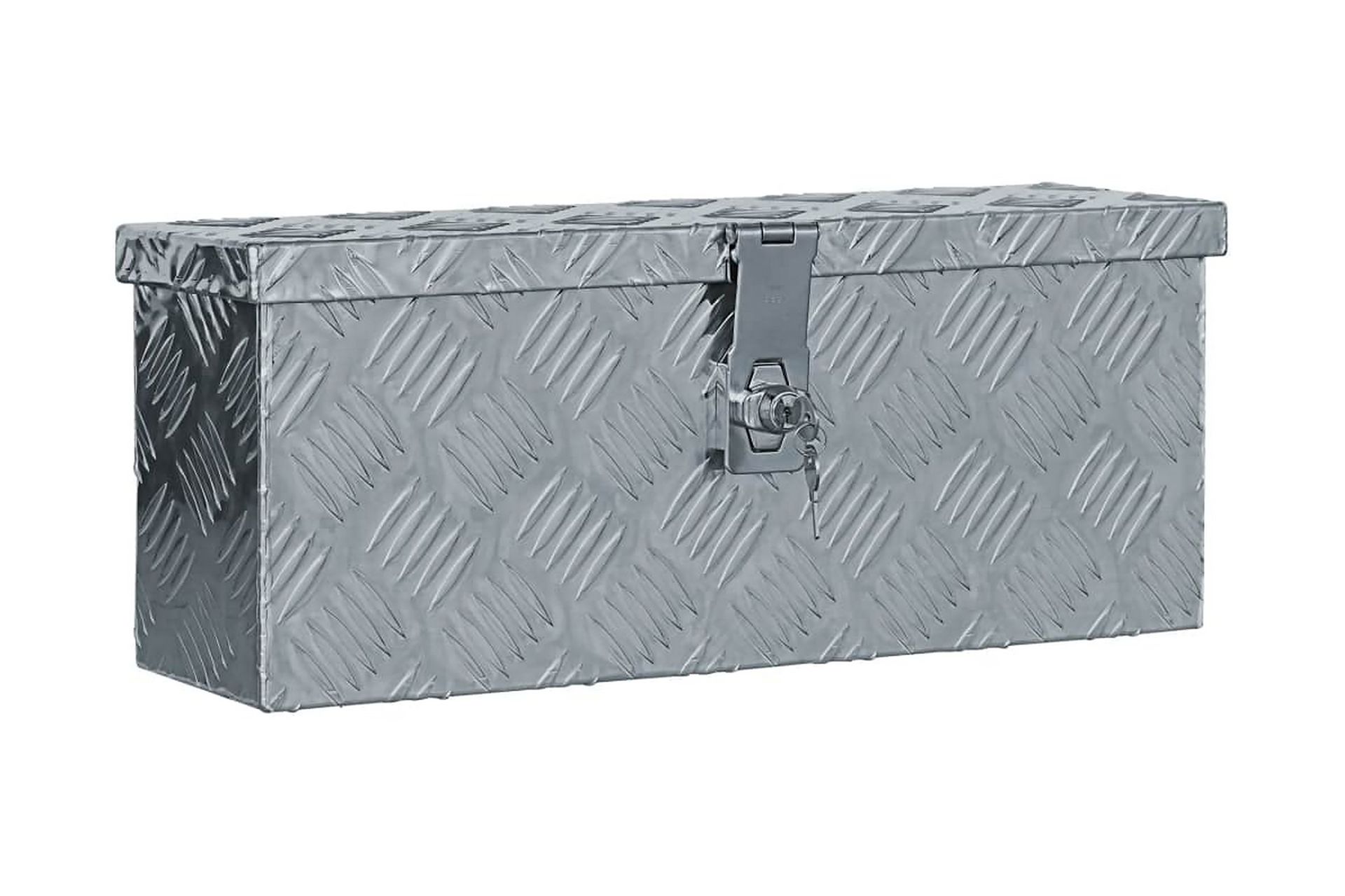 Aluminiumsboks 48,5x14x20 cm sølv - Oppbevaring - Skap - Oppbevaringsskap - Sikkerhetsskap - Deponeringsskap