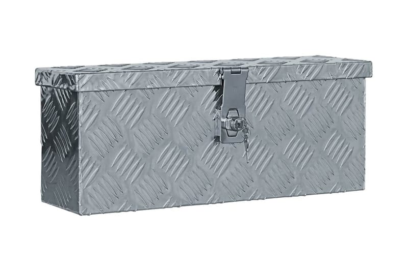 Aluminiumsboks 48,5x14x20 cm sølv - Deponeringsskap