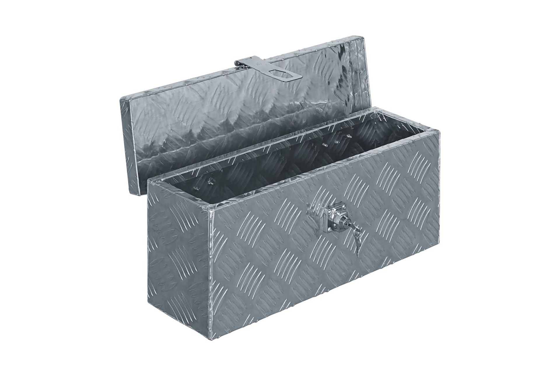 Aluminiumsboks 48,5x14x20 cm sølv - Oppbevaring - Skap - Oppbevaringsskap - Sikkerhetsskap - Deponeringsskap