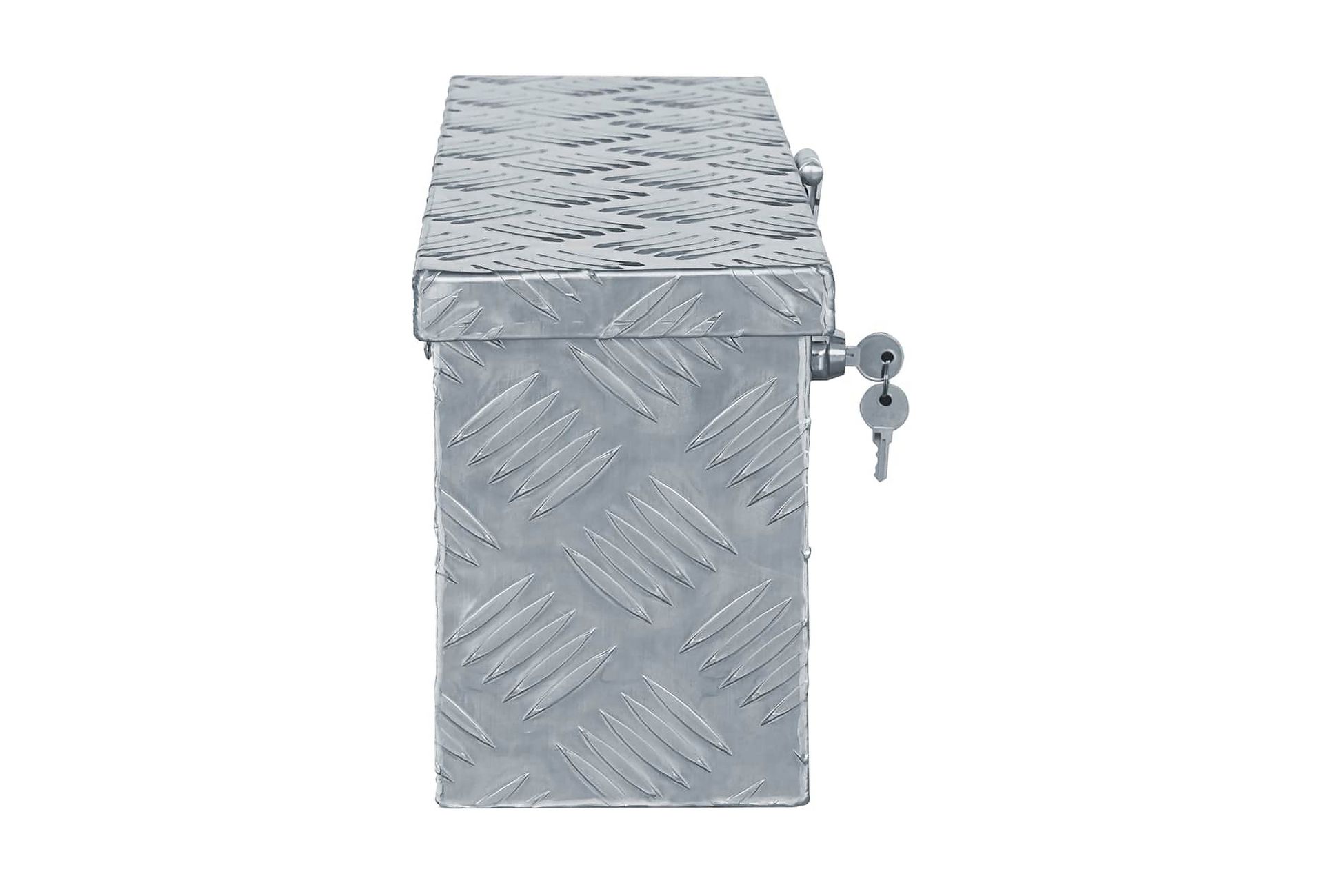 Aluminiumsboks 48,5x14x20 cm sølv - Oppbevaring - Skap - Oppbevaringsskap - Sikkerhetsskap - Deponeringsskap