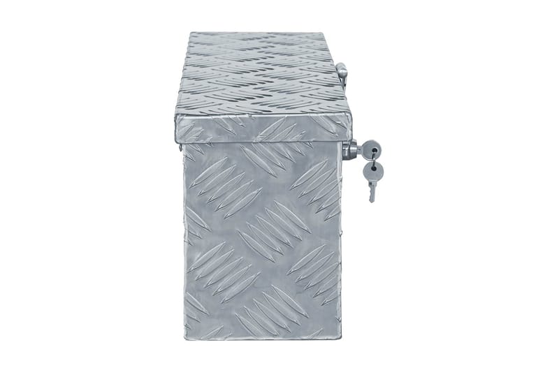 Aluminiumsboks 48,5x14x20 cm sølv - Oppbevaring - Skap - Oppbevaringsskap - Sikkerhetsskap - Deponeringsskap