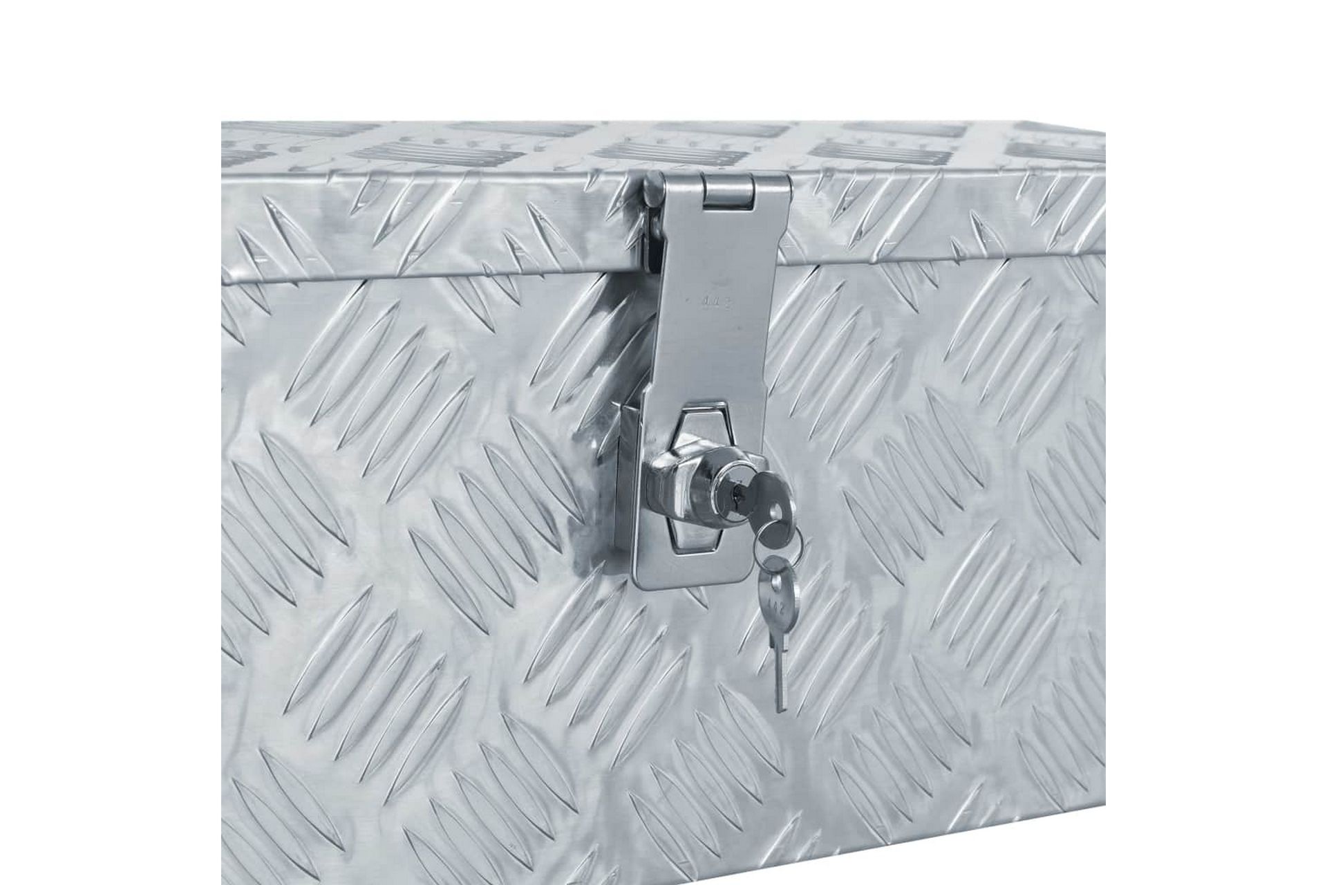 Aluminiumsboks 48,5x14x20 cm sølv - Oppbevaring - Skap - Oppbevaringsskap - Sikkerhetsskap - Deponeringsskap