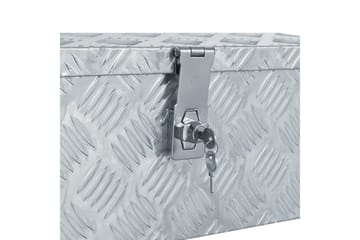 Aluminiumsboks 48,5x14x20 cm sølv - Oppbevaring - Skap - Oppbevaringsskap - Sikkerhetsskap - Deponeringsskap