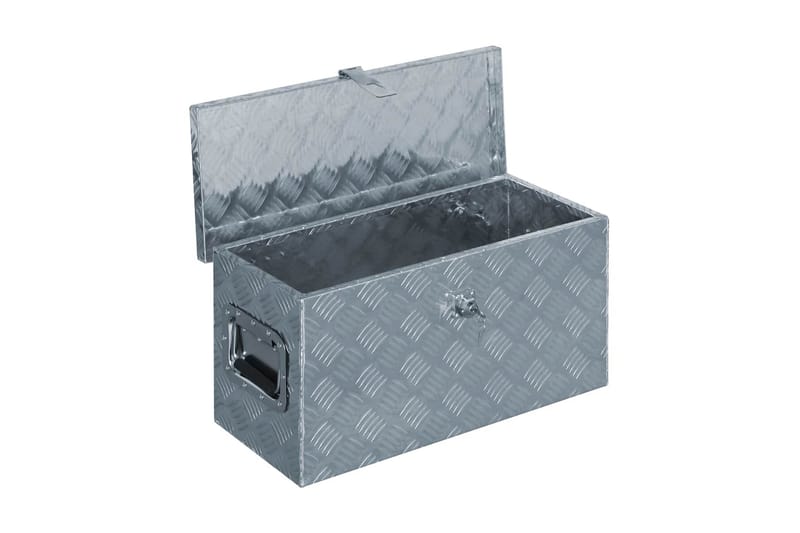 Aluminiumsboks 61,5x26,5x30 cm sølv - Oppbevaring - Skap - Oppbevaringsskap - Sikkerhetsskap - Deponeringsskap