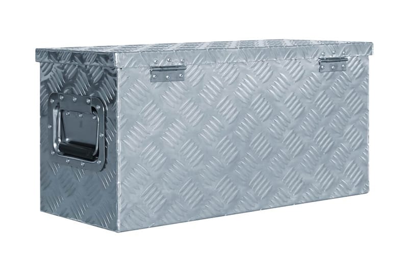 Aluminiumsboks 61,5x26,5x30 cm sølv - Oppbevaring - Skap - Oppbevaringsskap - Sikkerhetsskap - Deponeringsskap