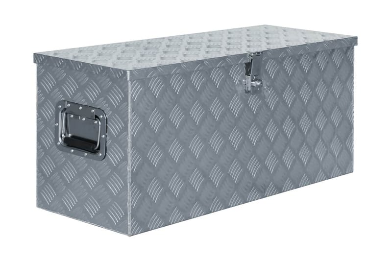 Aluminiumsboks 90,5x35x40 cm sølv - Deponeringsskap