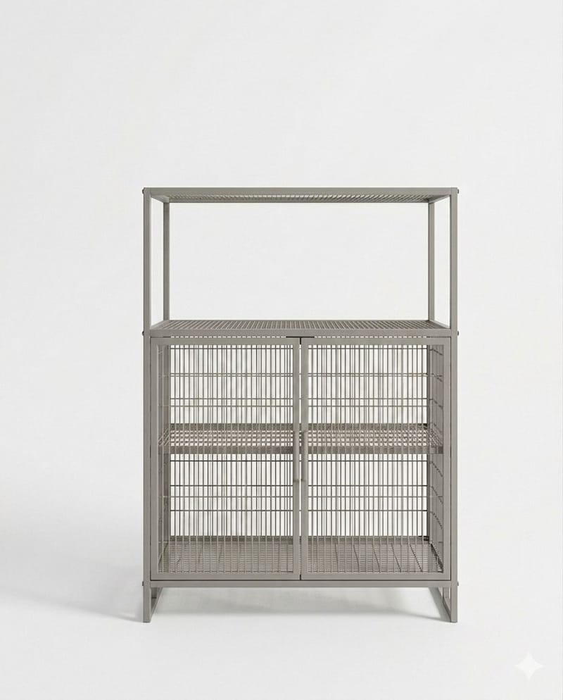 Flerbruks skap Hanah Home Kron (68,5 x 91,5 x 33 cm) Grå, undefined