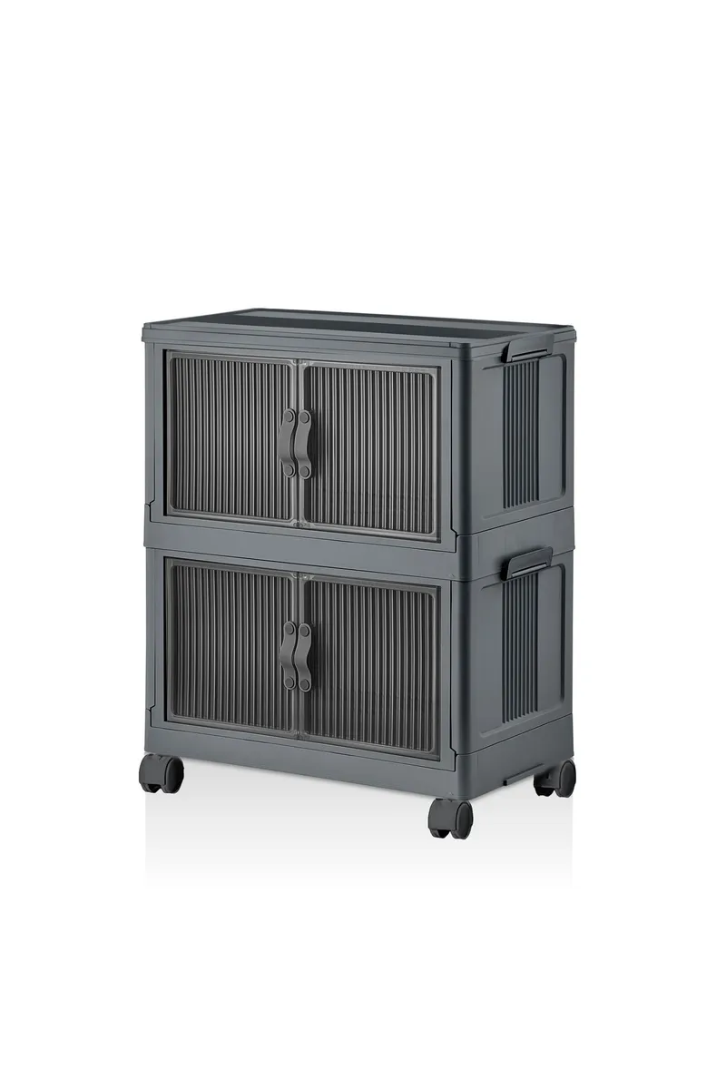 Flerbruks skap Hanah Home Lavine 67 (32 x 67 x 56 cm) Antrasitt, Antrasitt