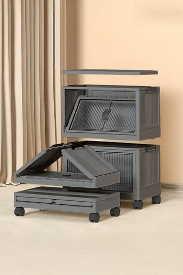 Flerbruks skap Hanah Home Lavine 67 (32 x 67 x 56 cm) Antrasitt - Antrasitt - Møbler - Barnemøbler - Oppbevaring barnerom - Skap barnerom