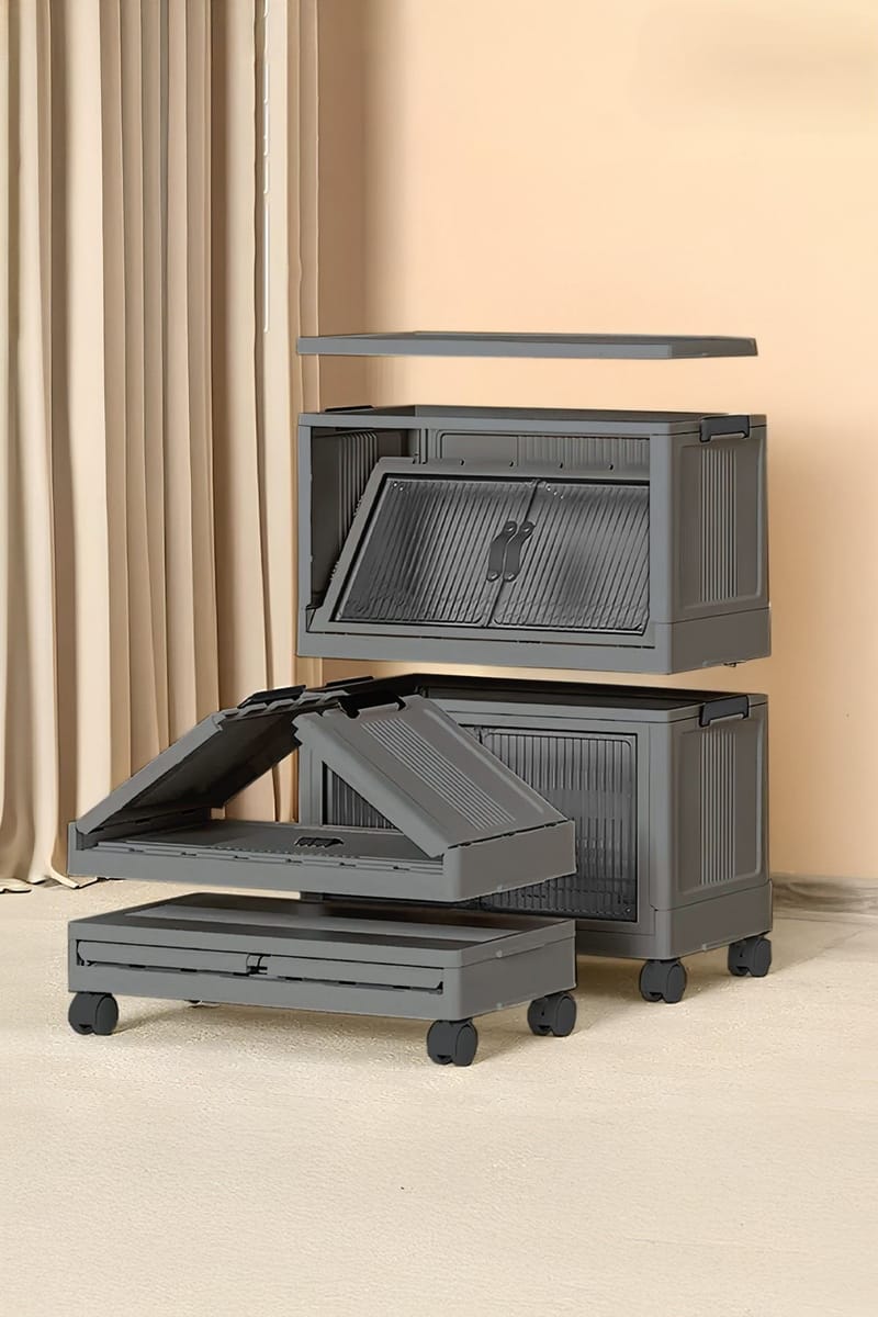 Flerbruks skap Hanah Home Lavine 67 (32 x 67 x 56 cm) Antrasitt - Antrasitt - Møbler - Barnemøbler - Oppbevaring barnerom - Skap barnerom