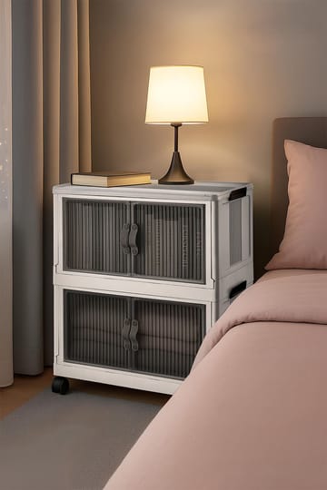 Flerbruks skap Hanah Home Lavine 67 (32 x 67 x 56 cm) Hvit - Møbler - Barnemøbler - Oppbevaring barnerom - Skap barnerom