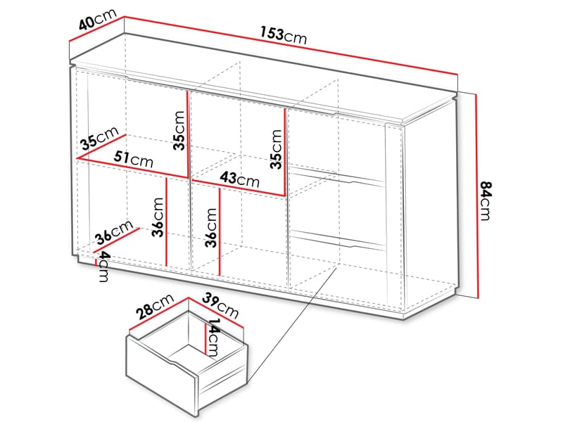 Hilafin Skjenk - Oppbevaring - Skap - Oppbevaringsskap - Sikkerhetsskap - Safe