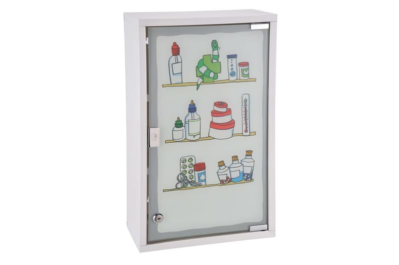 HI Medisinskap 30x15x50 cm rustfritt stål - Oppbevaring - Skap - Oppbevaringsskap - Sikkerhetsskap - Medisinskap