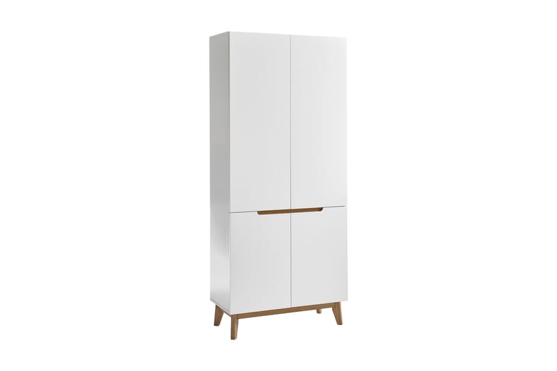 Siraaj Foajé Skap 85 cm - Hvit / Eik - Oppbevaring - Skap - Oppbevaringsskap