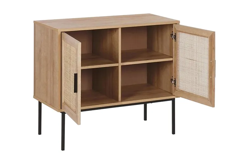 Skap 2 dører rotting lysebrun PASCO - Tre/natur - Oppbevaring - Skap - Oppbevaringsskap