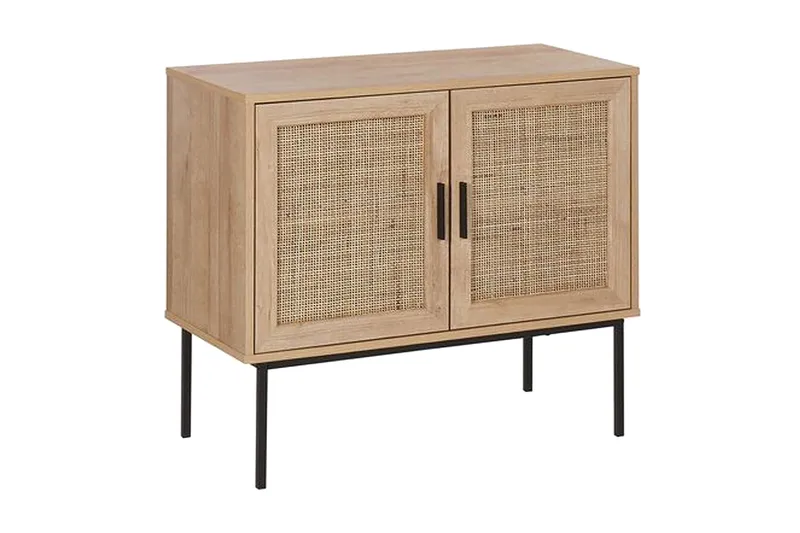 Skap 2 dører rotting lysebrun PASCO, Tre/natur