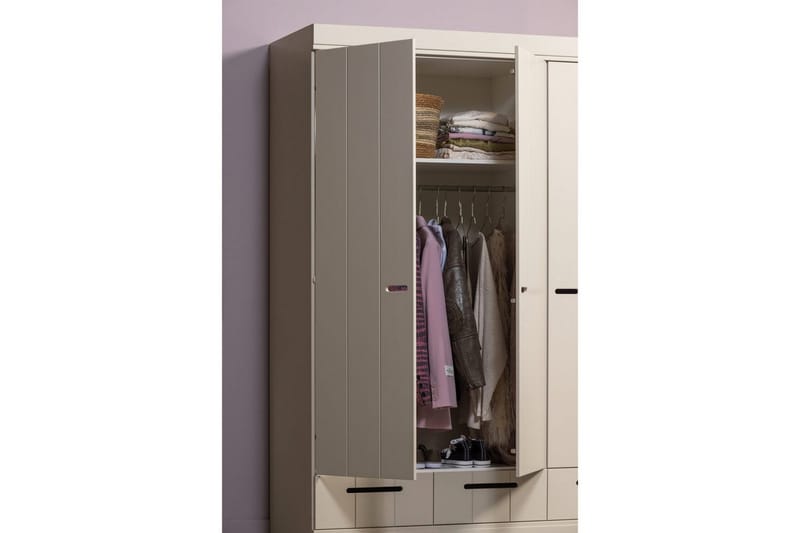 Skap Connect 3-Dører - Beige - Oppbevaring - Klesoppbevaring - Garderober & garderobesystem - Garderobeskap & klesskap