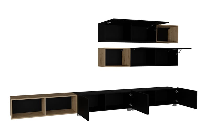 Stakem TV-Møbelsett - Svart - Møbler - Sofaer - Sovesofaer - Sovesofa divan