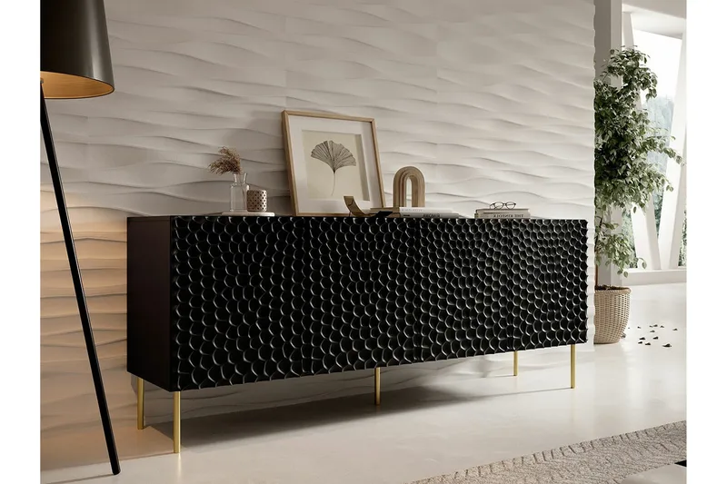 Strontian Highboard Scandinavian Choice Black - Oppbevaring - Skap - Oppbevaringsskap