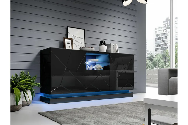 Strontian Highboard Scandinavian Choice Black - Oppbevaring - Skap - Oppbevaringsskap