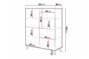 Strontian Highboard Scandinavian Choice White - Oppbevaring - Skap - Oppbevaringsskap