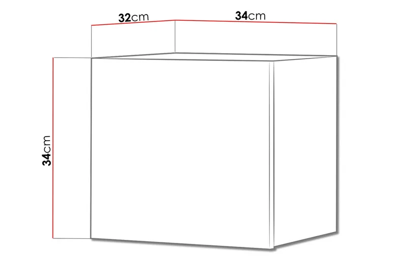 Tessan Veggskap 34 cm - Tre - Oppbevaring - Skap - Oppbevaringsskap