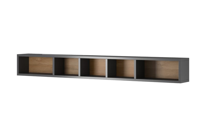 Toreno Highboard 19x169 cm - Antrasitt/Natur - Oppbevaringsskap