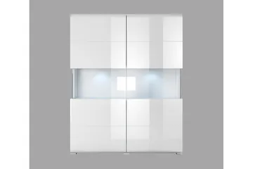 Toreno Highboard 39x122 cm - Hvit - Oppbevaring - Skap - Oppbevaringsskap